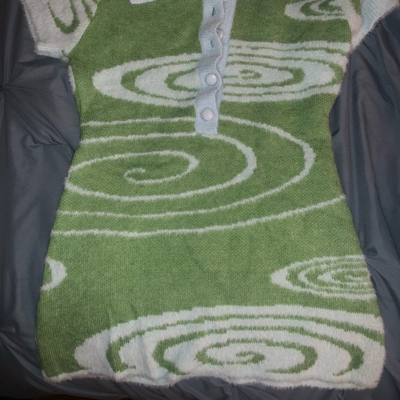 y2k textured retro romper - Picture 2 of 2